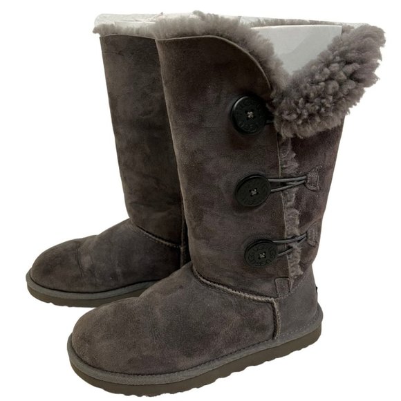UGG Bailey Button Triplet II Boot - Grey - Picture 5 of 7